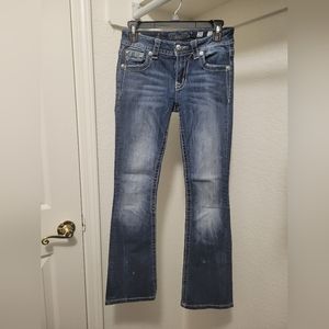 Miss Me Standard Bootcut, lightly distressed